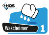 HQS Autopflege - Eimer Aufkleber "Wascheimer 1"