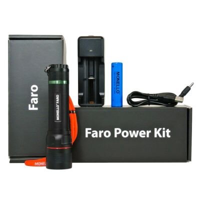Monello - Faro Lackkontroll Lampe + Li-Ion Power Kit...