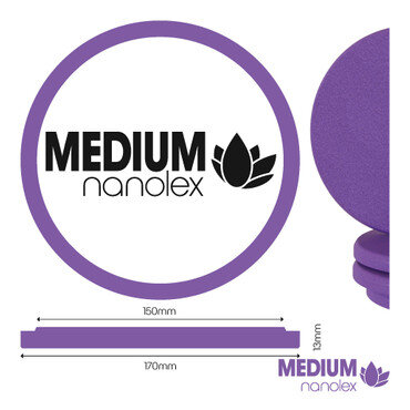 Nanolex - Polierpad Medium Lila 170x13x150