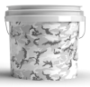 Magic Bucket - MB Wascheimer 13 L Camouflage Grau
