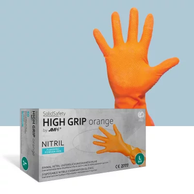 Ampri - Nitril Einmalhandschuh - HighGrip (50 Stck) L